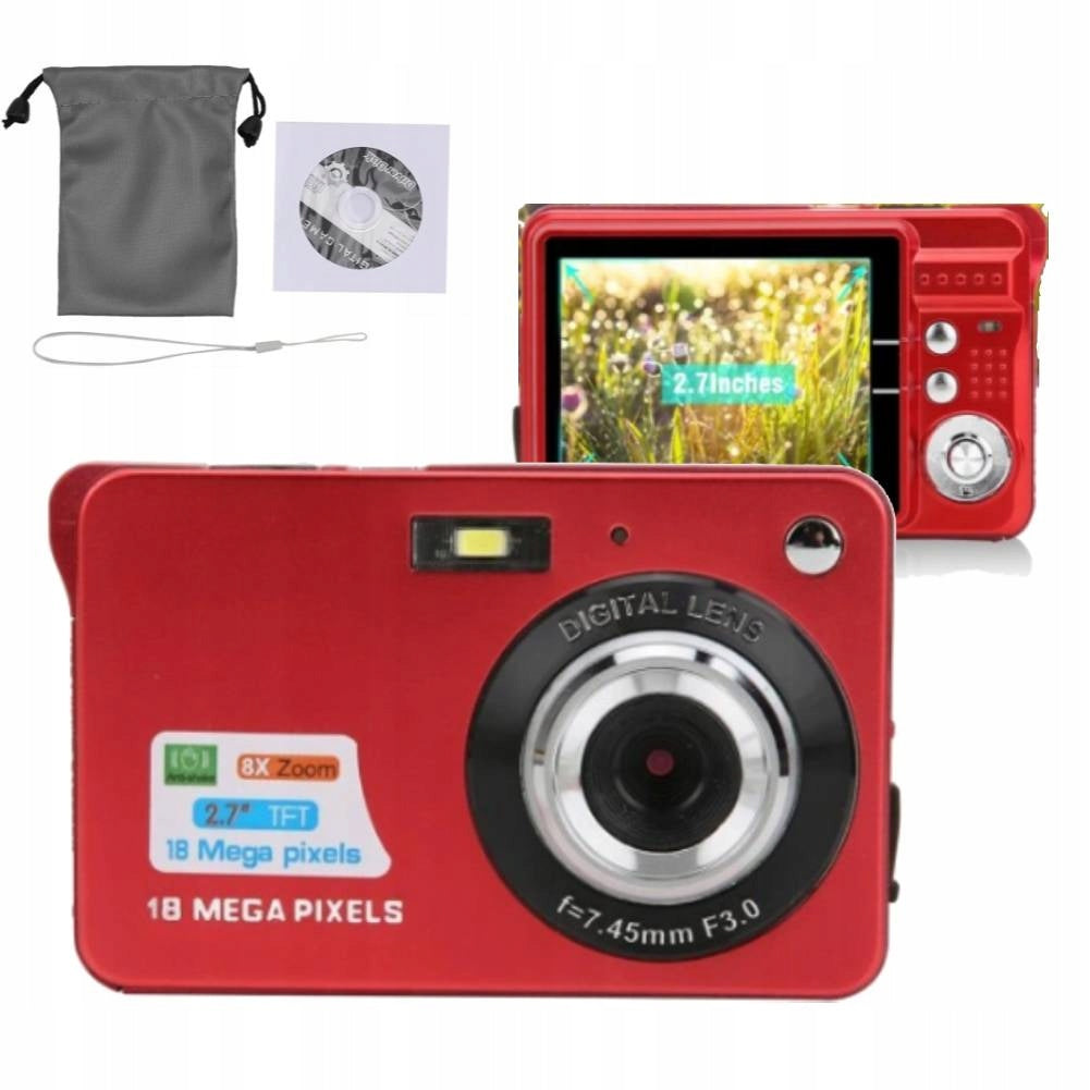 HD DIGITAL CAMERA PORTABLE 5MP CAMERA WITH 8X LCD 2,7 INCH ZOOM WITH MICROPHONE