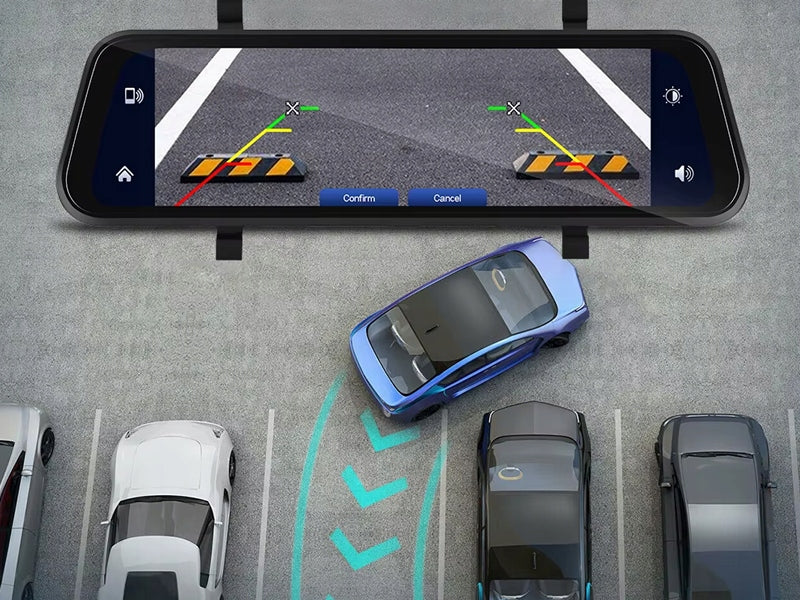 HD DRIVING VIDEO RECORDER MIRROR CAR REVERSING CAMERA 1080P Brand Fastcam