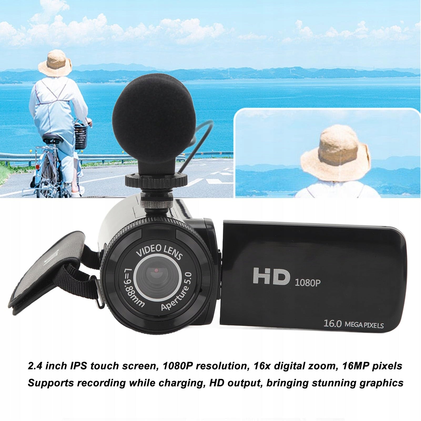 HD Digital Camera with Wide-Angle Lens Brand no brand