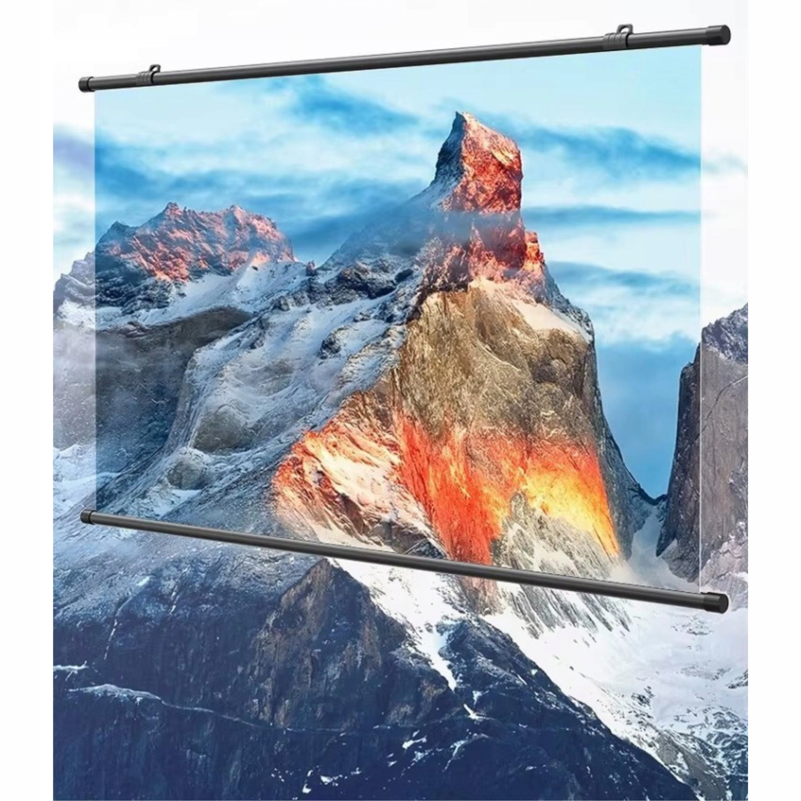 HD PROJECTION SCREEN PORTABLE WALL FOLDING WITH TRIPOD ANTI LIGHT 60" Packaging status original