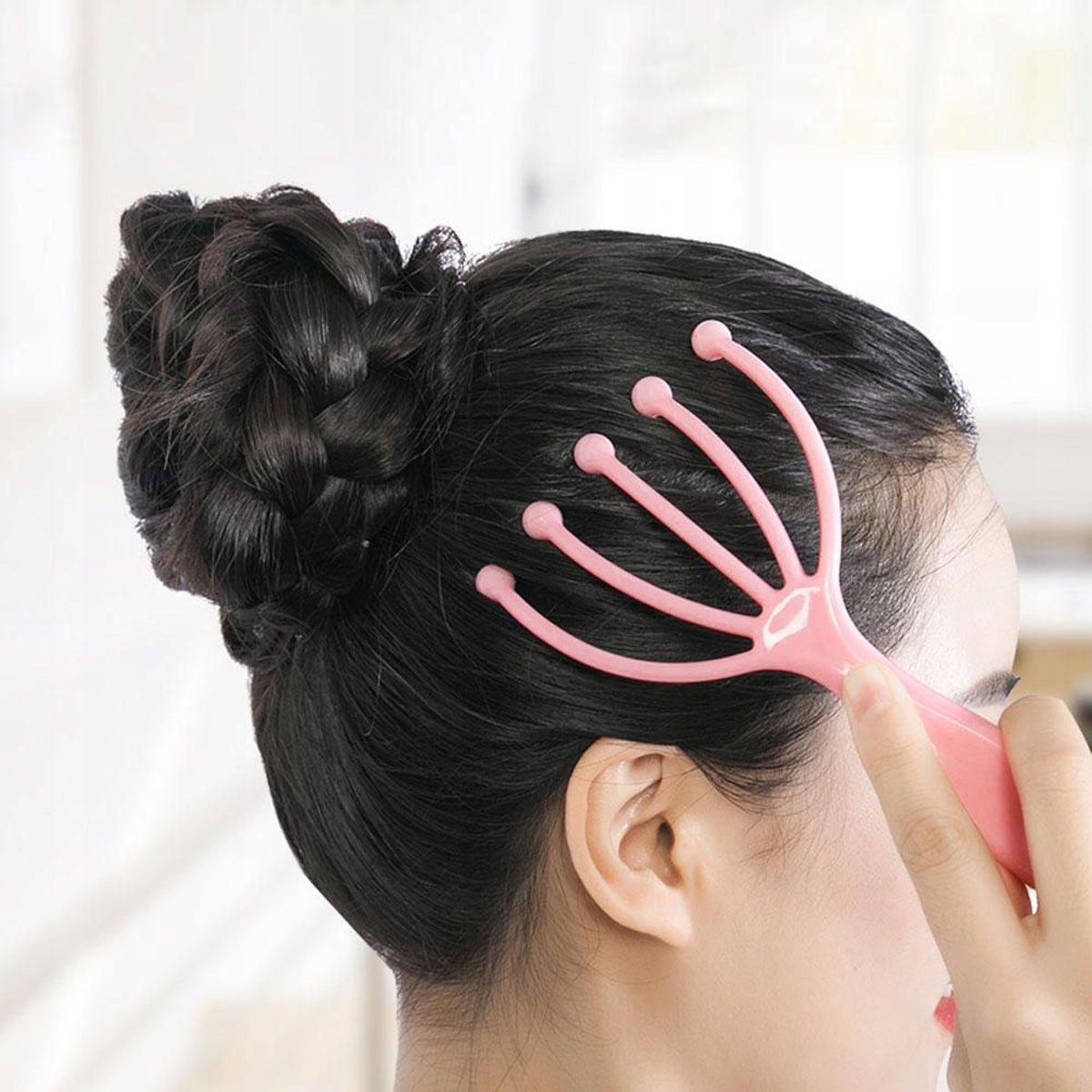 HEAD MASSAGER RAKES FOR RUBS HAIR GROWTH Packaging status original