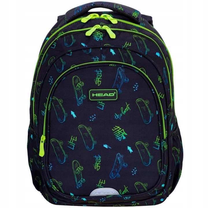 HEAD SKATE LIFESTYLE SCHOOL BACKPACK SATCHEL for boy class 1-3 Packaging status original