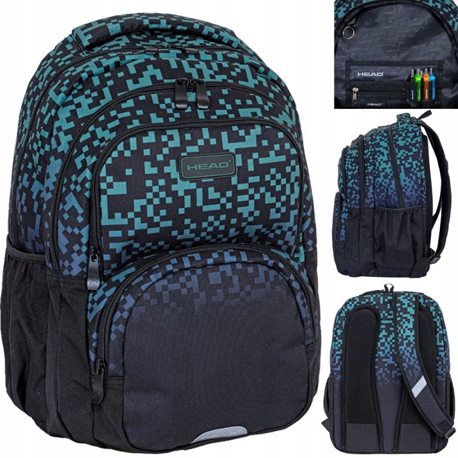 HEAD YOUTH SCHOOL BACKPACK FOR BOY 3D BLACK