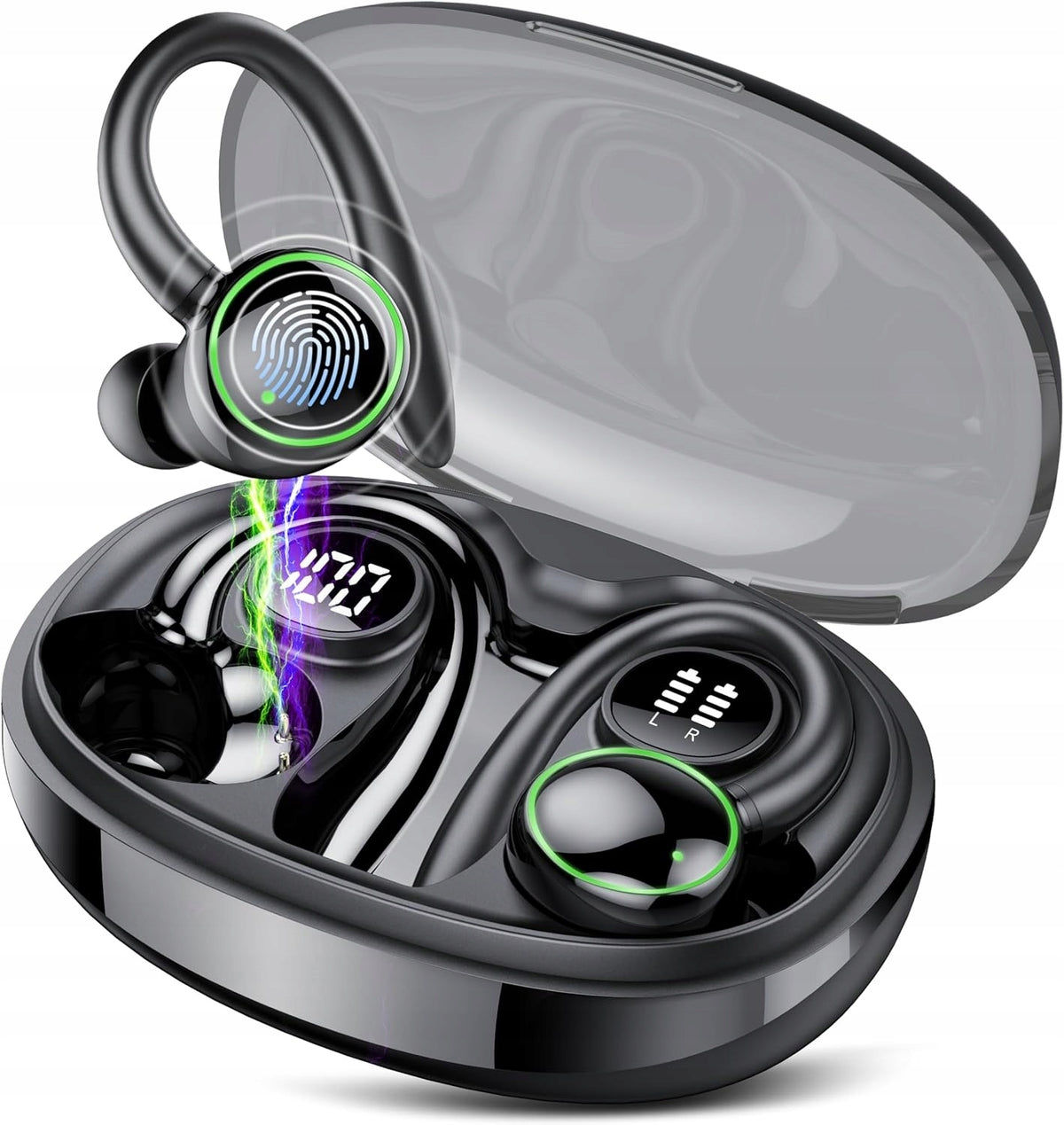 HEADPHONES C6 BLUETOOTH 5.3 SPORTS ENC IP7 4 MICROPHONES 48H WIRELESS