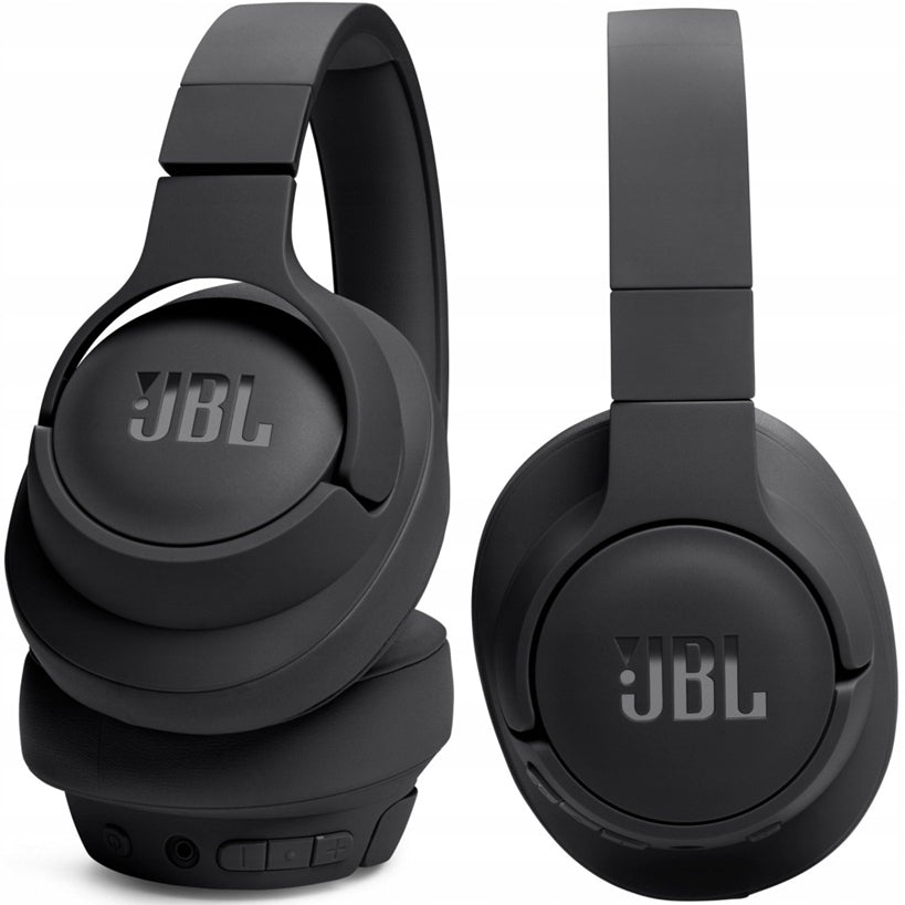 HEADPHONES JBL TUNE 720 BT BLACK WIRELESS ON-EAR BLUETOOTH TRUE BASS Model Tune T720BT