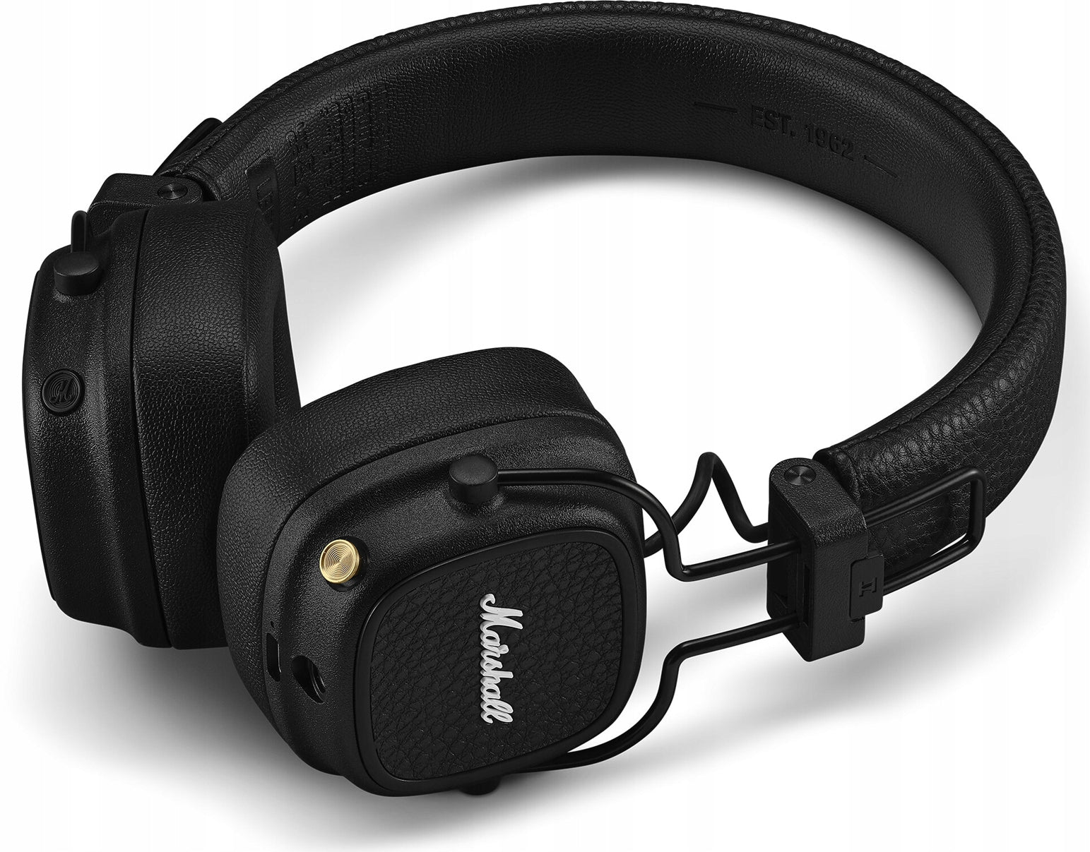 HEADPHONES MARSHALL MAJOR V WIRELESS ON-EAR BLACK RETRO 100 H BT 5.3 Model Major V