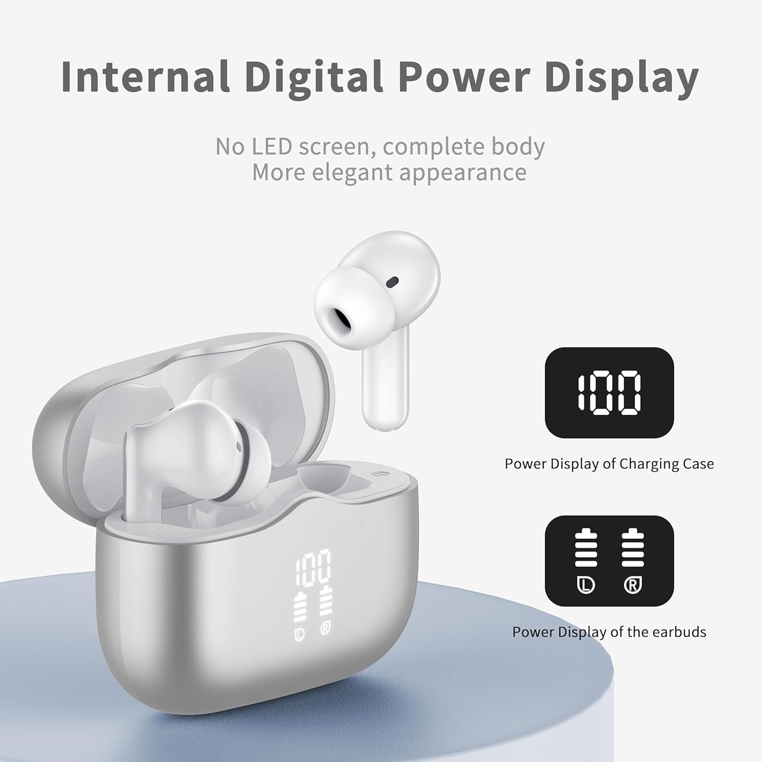 HEADPHONES TWS IN-EAR XINWLD A97 PRO BLUETOOTH 5.4 WHITE Manufacturer code A97 PRO BT 5.4