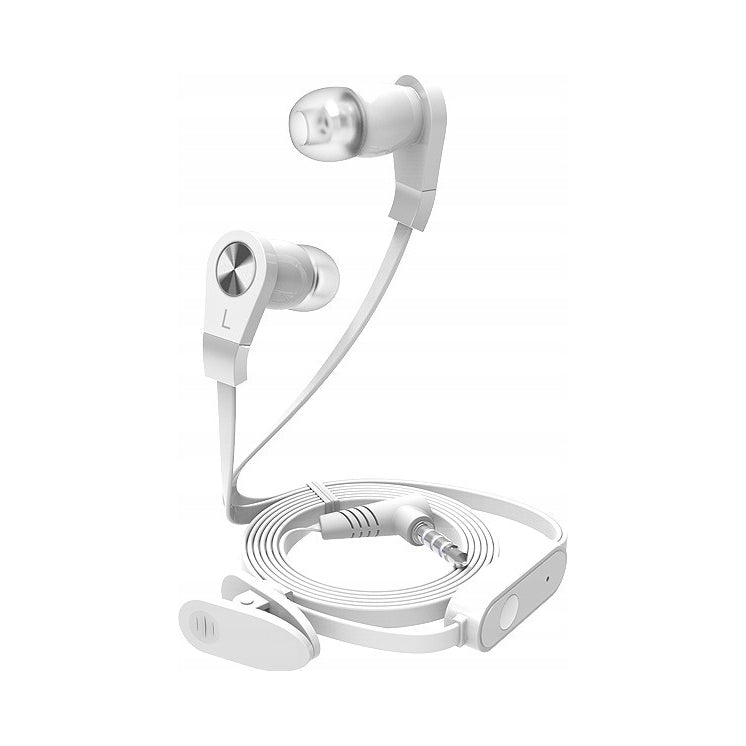 HEADPHONES WIRED EARBUD CABLE MICROPHONE BUTTON FOR PHONE MINI JACK
