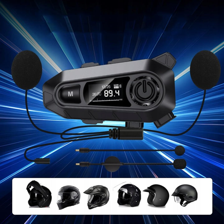 HEADSET FOR HELMET, MOTORCYCLE, BLUETOOTH, MOTORCYCLE HEADPHONES Packaging status original
