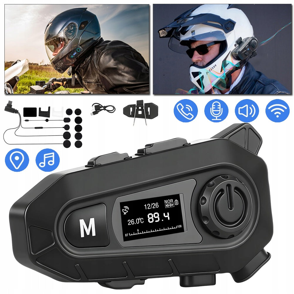 HEADSET FOR HELMET, MOTORCYCLE, BLUETOOTH, MOTORCYCLE HEADPHONES