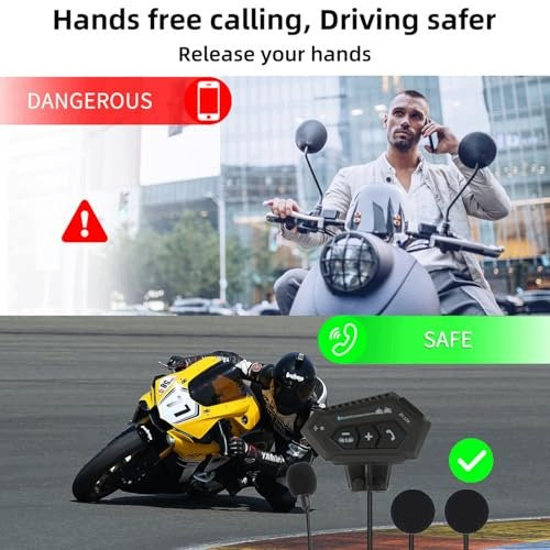HEADSET FOR MOTORCYCLE HELMET BT12B 5.0 BLUETOOTH 150 Model SWC5908151067468