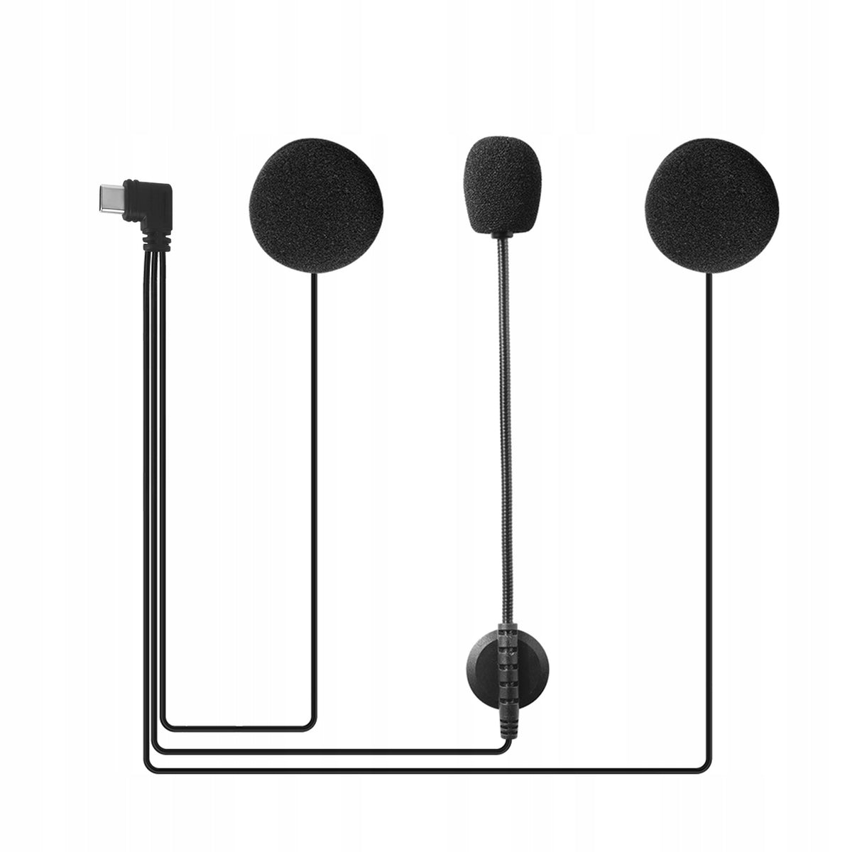 HEADSET WITH MICROPHONE EJEAS V7 V6 PRO + MOTORCYCLE HELMET