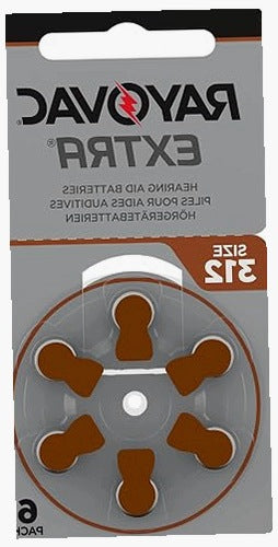HEARING AID BATTERIES 312 RAYOVAC ADVANCED 60 PCS SET