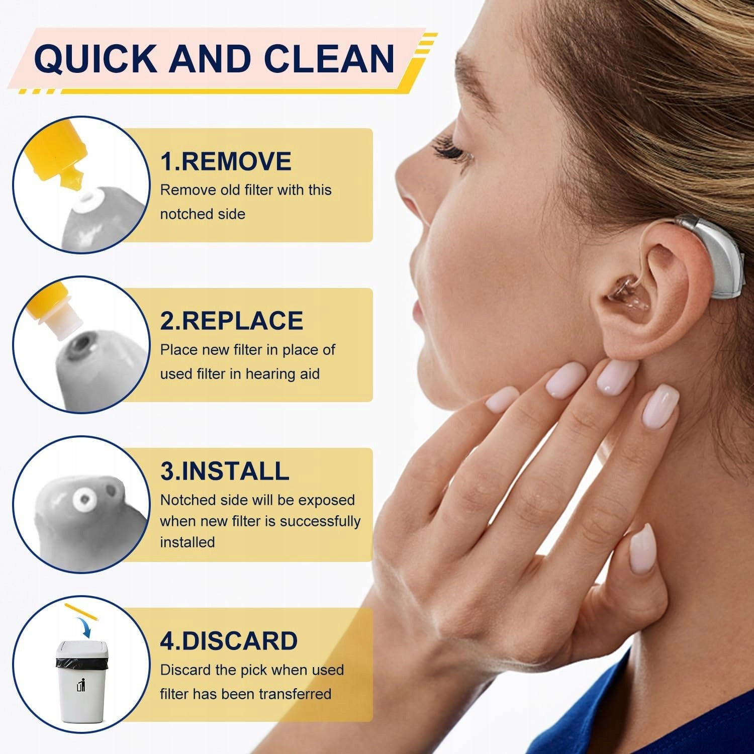 HEARING AID FILTERS 40 PCS WAX PROTECTORS PP Medical device no