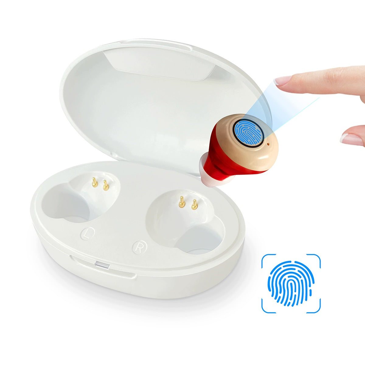 HEARING AID HEARING AMPLIFIER BATTERY EARBUD CASE