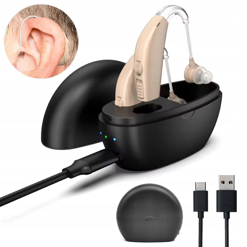 HEARING AID HEARING AMPLIFIER FOR SENIOR SOUND EARBUD + EARBUD