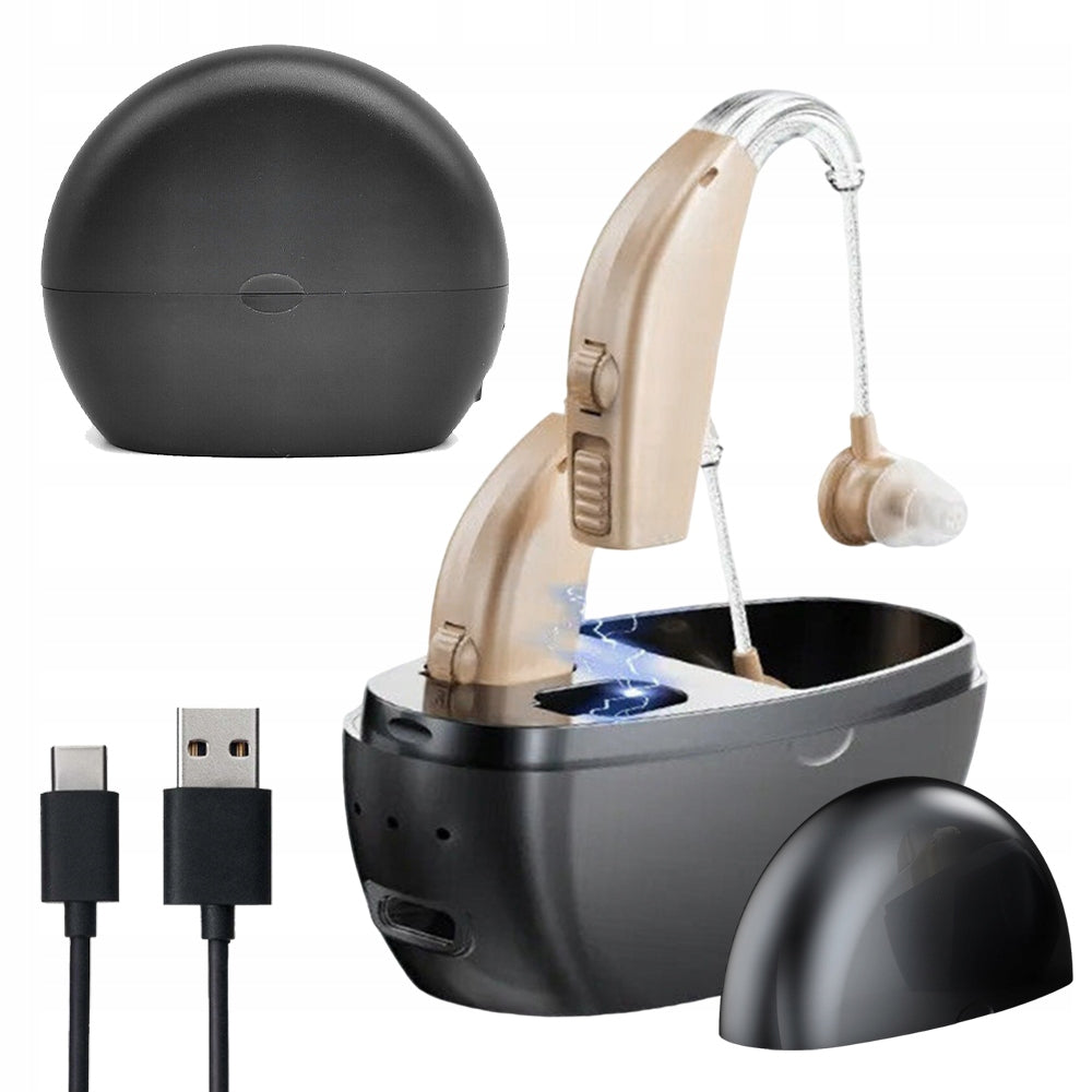 HEARING AID TO CONNECT WITH GLASSES OR MASKS 30DB RECHARGEABLE BATTERY 300MAH