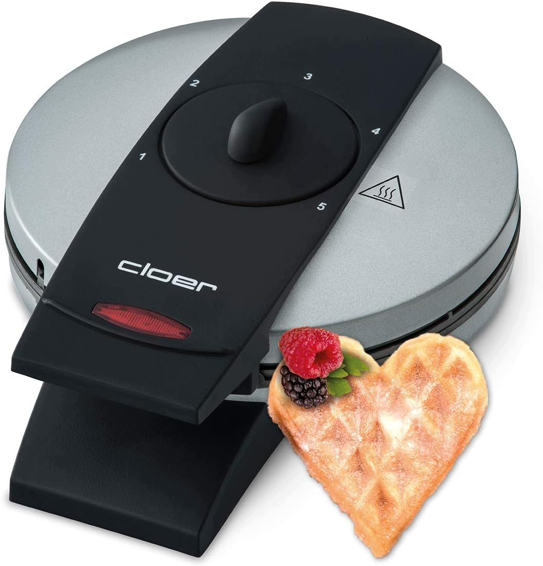 HEART WAFFLE MAKER 930W CLOER 1629 NON-STICK BAKING ADJUSTMENT