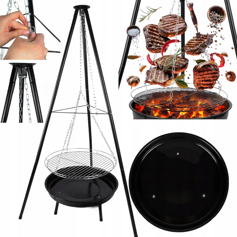 HEARTH GRILL GARDEN TRIPOD HANGING LARGE 50CM FIREPLACE EAN (GTIN) 5906284257053