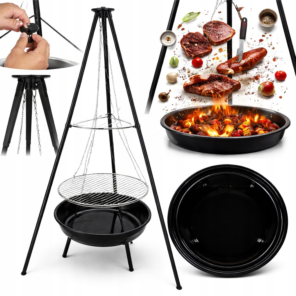 HEARTH GRILL GARDEN TRIPOD HANGING LARGE 50CM FIREPLACE Manufacturer Elektromet