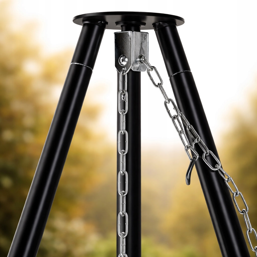 HEARTH TRIPOD GRILL GARDEN FOCAL GRATE HANGING LARGE 52CM FIREPLACE Grill depth 64 cm