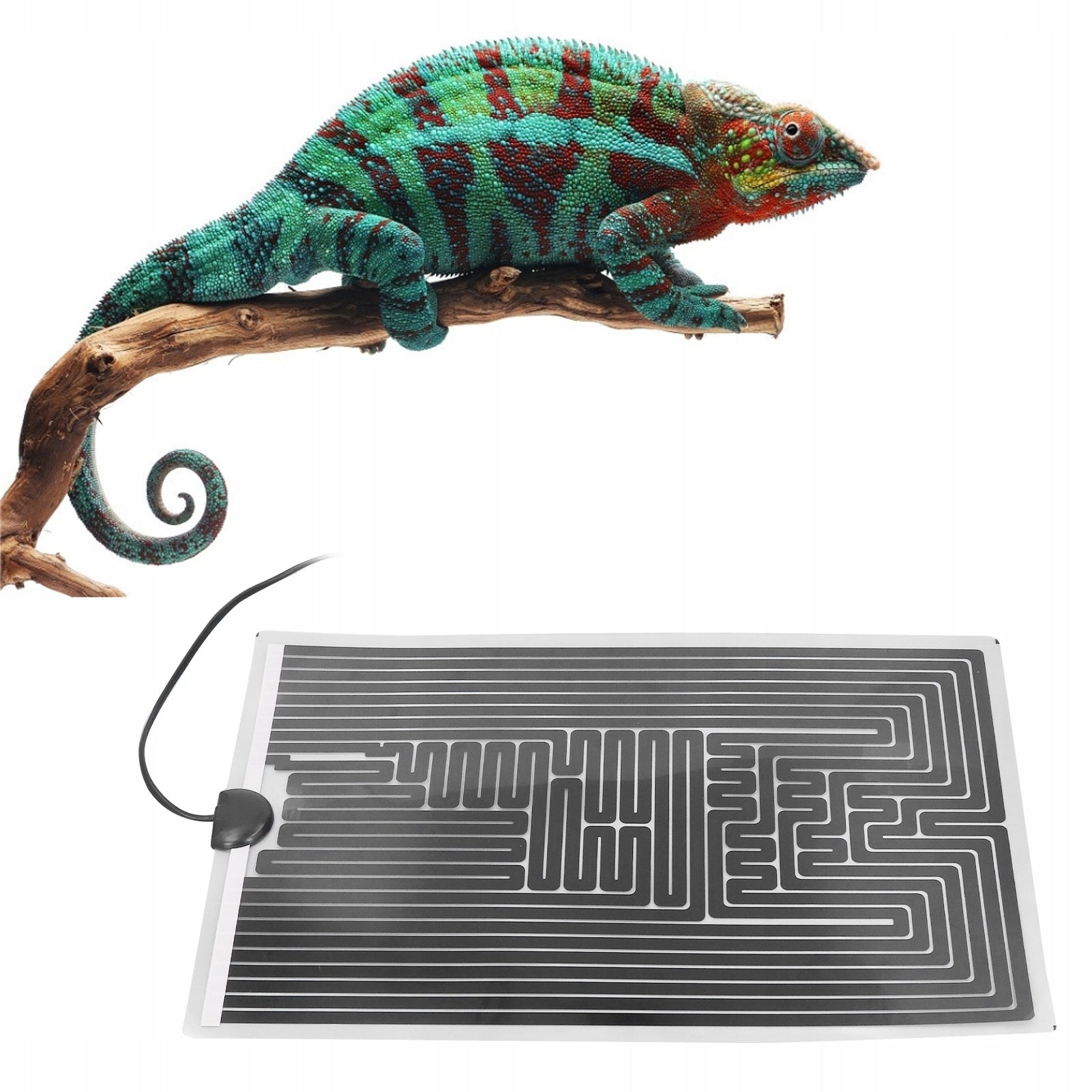 HEATING MAT PAD ADJUSTABLE FOR REPTILES 7W Color black