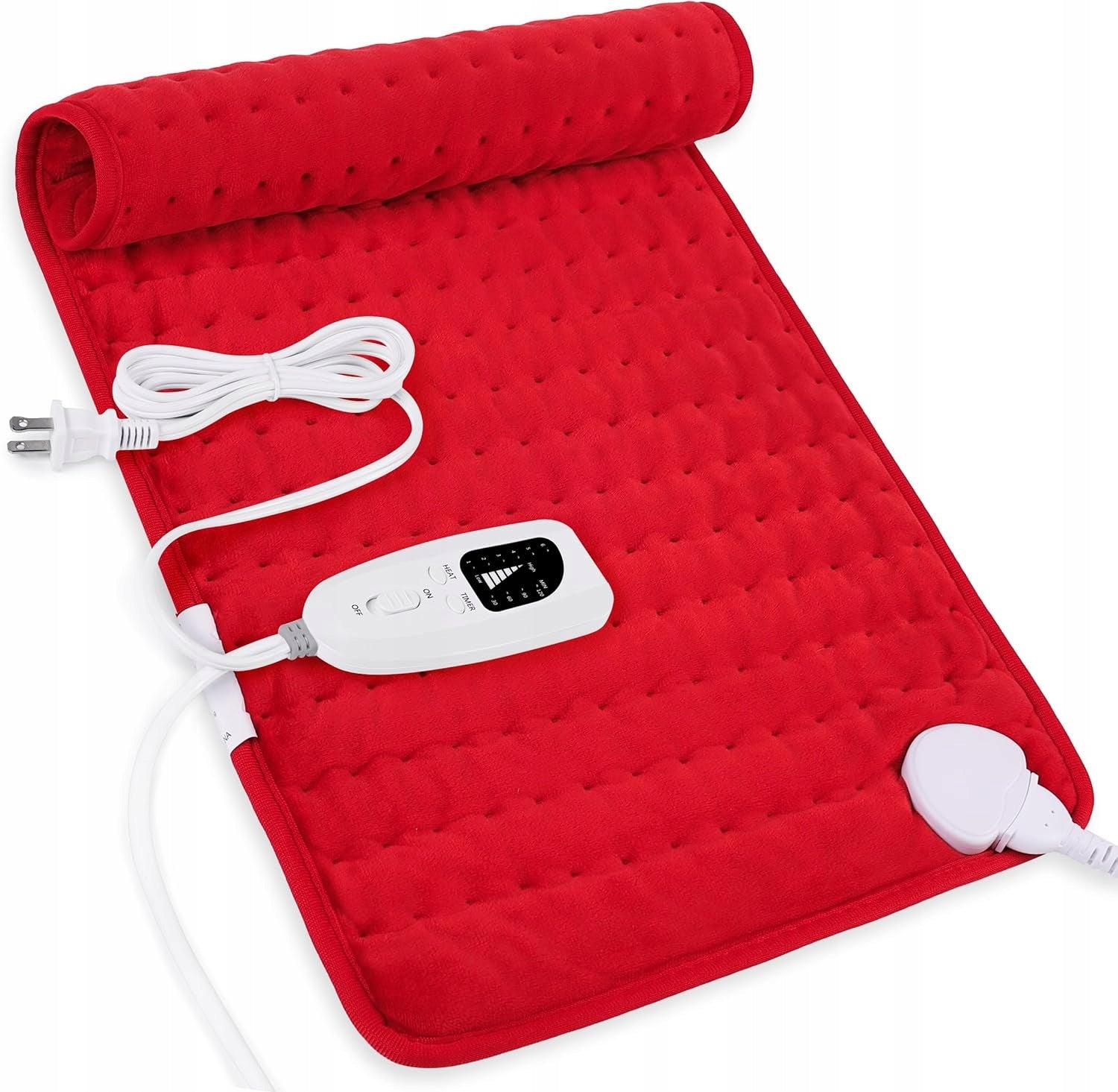 HEATING PAD FOR BACK, NECK, ABDOMEN, KNEES, RELIEVES PAIN, TIMER
