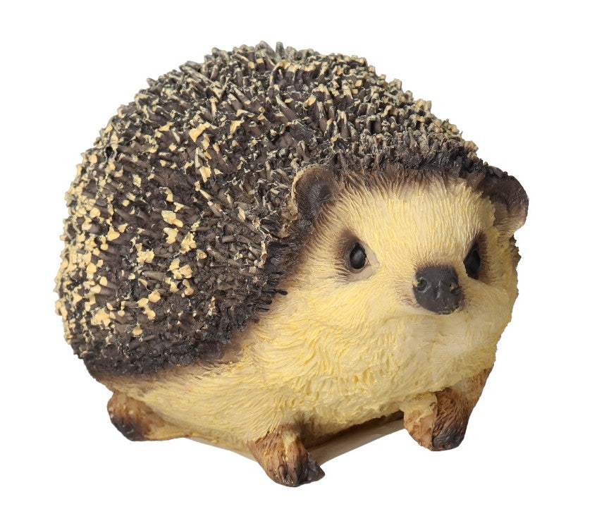HEDGEHOG FIGURINE GARDEN FIGURINES FOR BALCONY TERRACE 14 CM