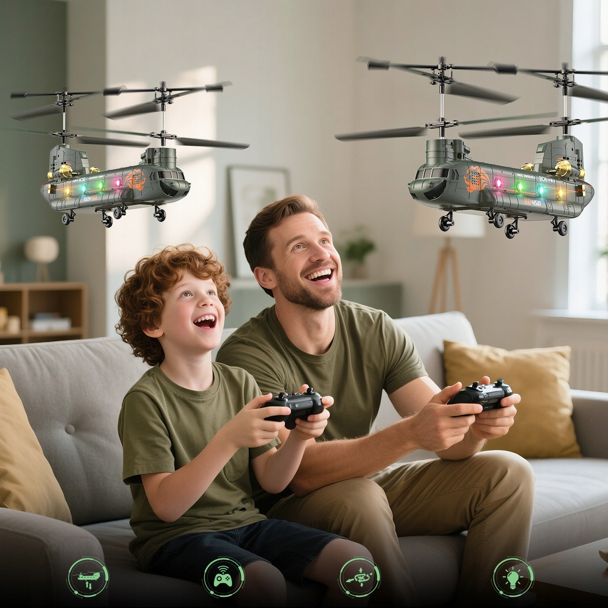 HELICOPTER REMOTE CONTROLLED RC 2.4G AIRPLANE FOR PILOT LED HELICOPTER 2×AKU Manufacturer code VL-XK-5