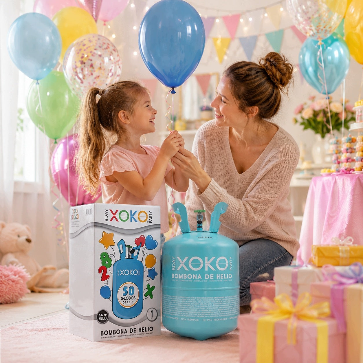 HELIUM CYLINDER FOR 50 BALLOONS HELIUM FOR BALLOONS PARTY HELIUM CYLINDER FOR BIRTHDAY Brand MB