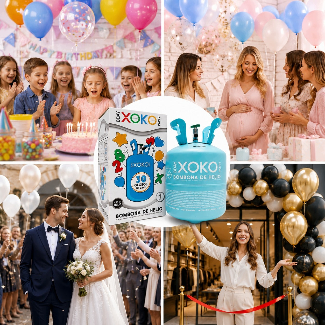 HELIUM CYLINDER FOR APPROX. 30 BALLOONS HELIUM FOR BALLOONS, CYLINDER FOR 30 BALLOONS PARTY Brand MB