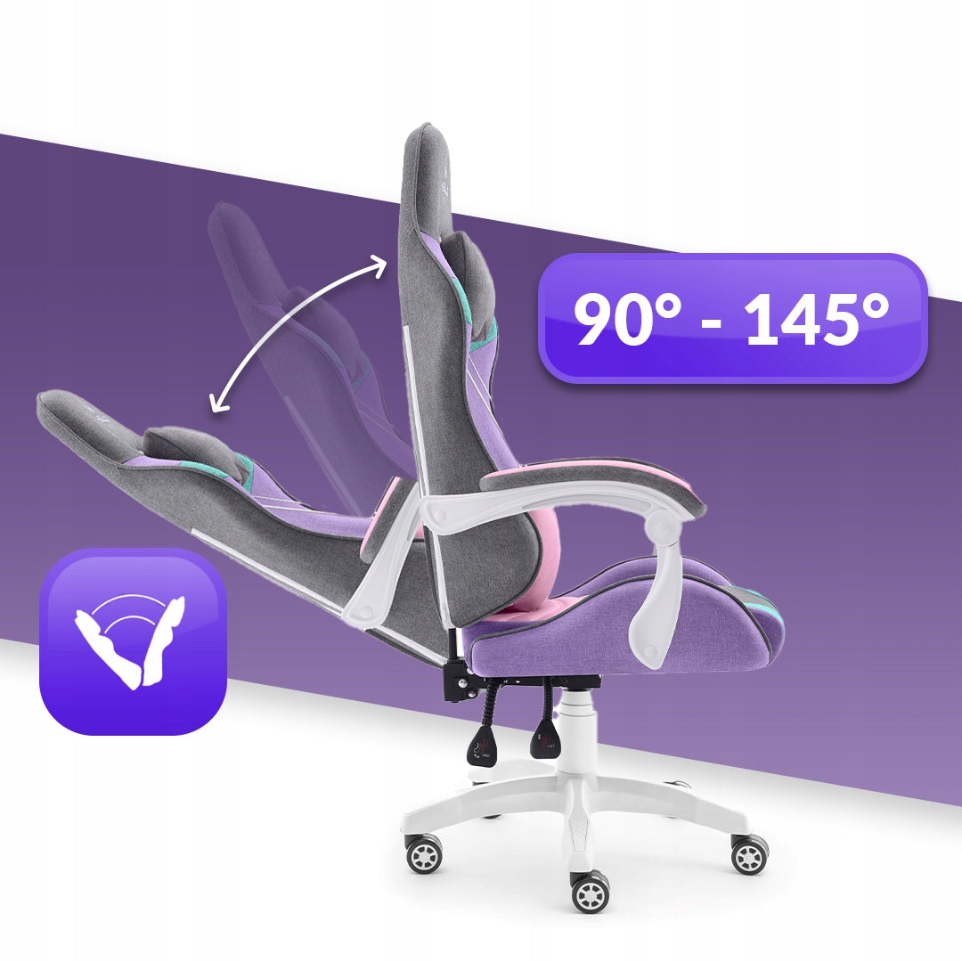HELL'S CHAIR Rainbow Grey Colorful Fabric Furniture depth 51 cm