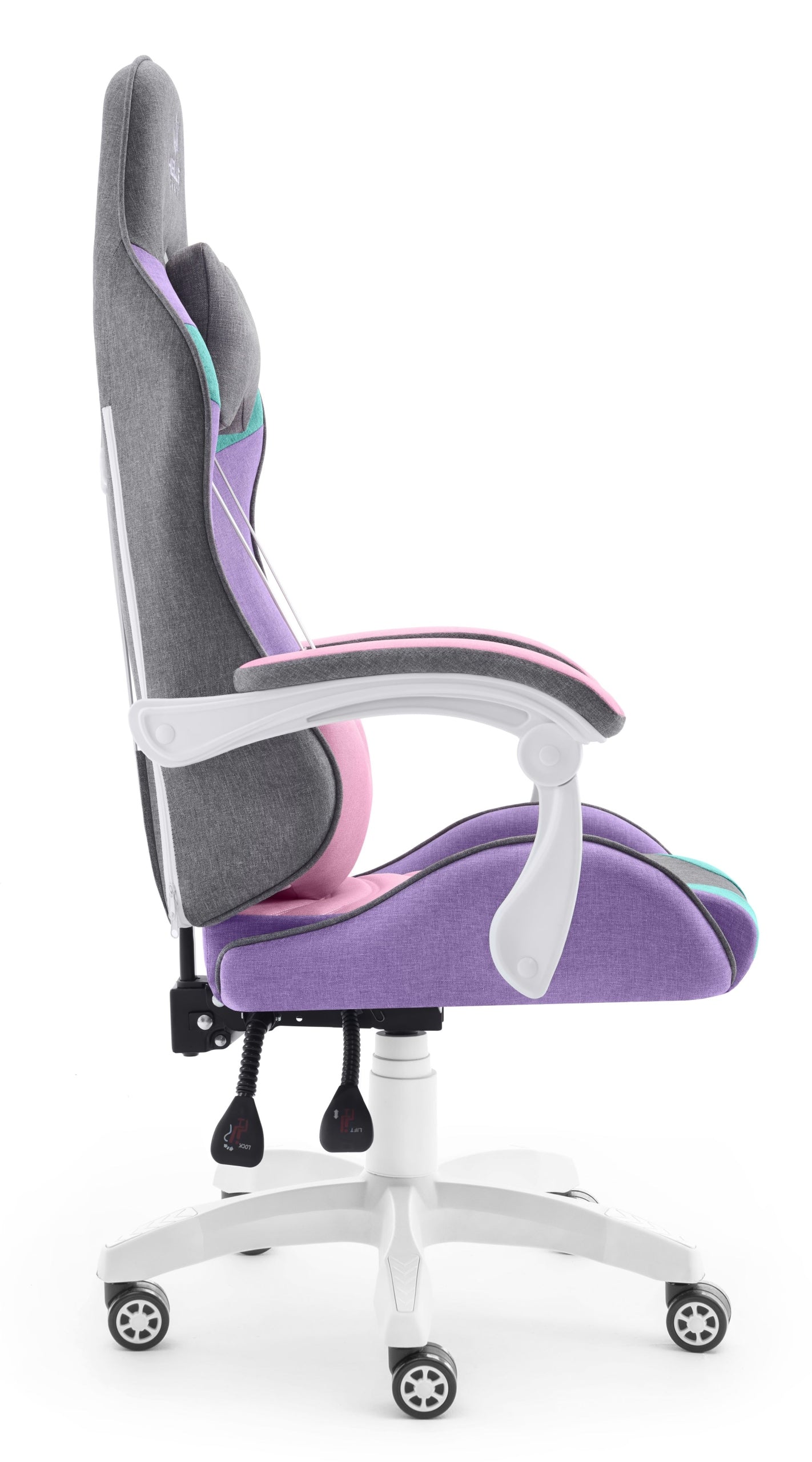 HELL'S CHAIR Rainbow Grey Colorful Fabric Model HC Rainbow Gray Tkanina