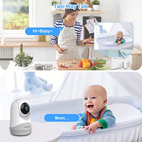 HELLOBABY Monitor Audio Camera 5 Inch Screen 3500mAh Battery Brand Hello Baby