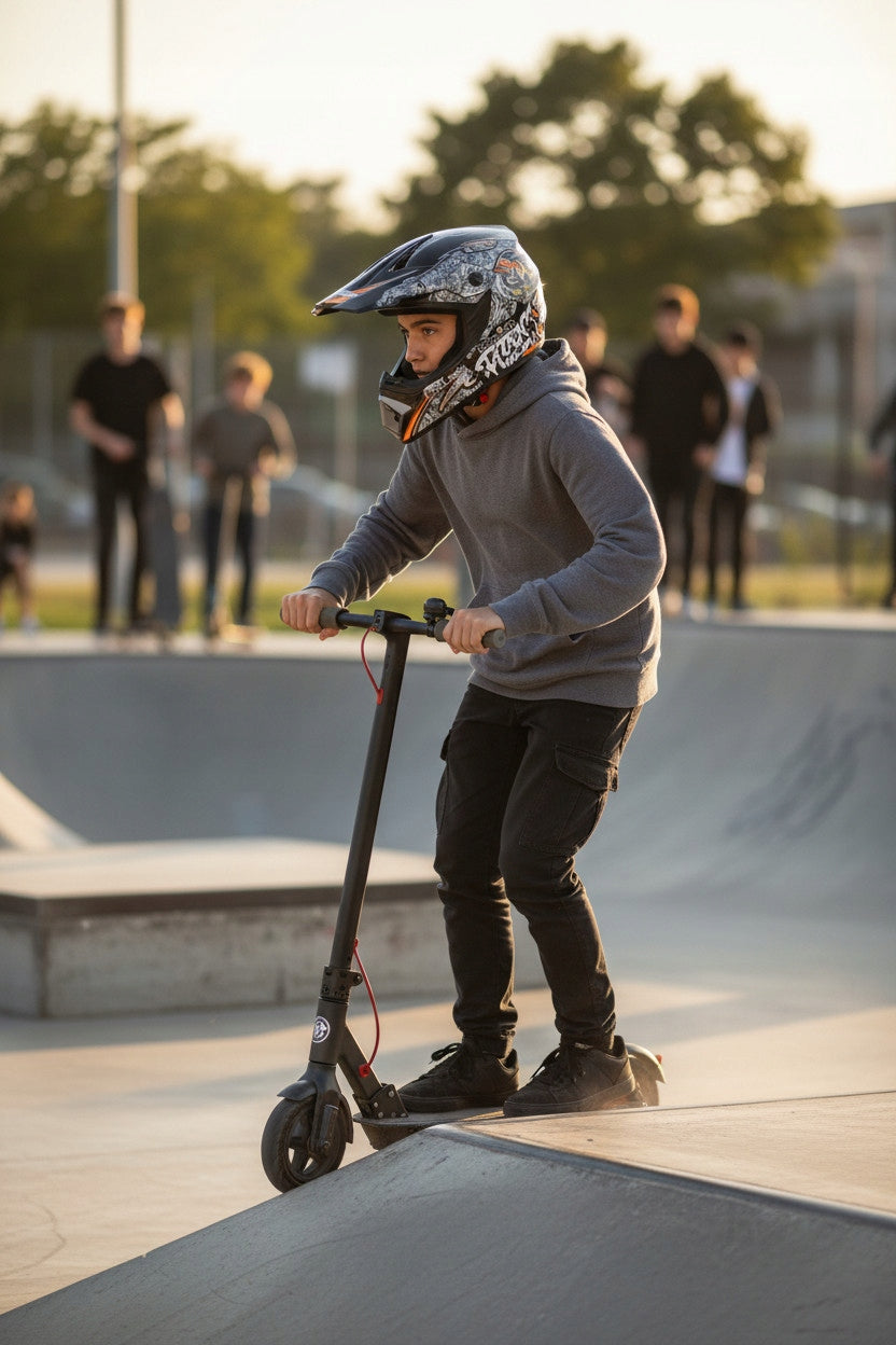 HELMET BLACK ELECTRIC SCOOTER BMX BIKE DOWNHILL S 55-56cm UNIVERSAL Manufacturer's catalog number MD-905S
