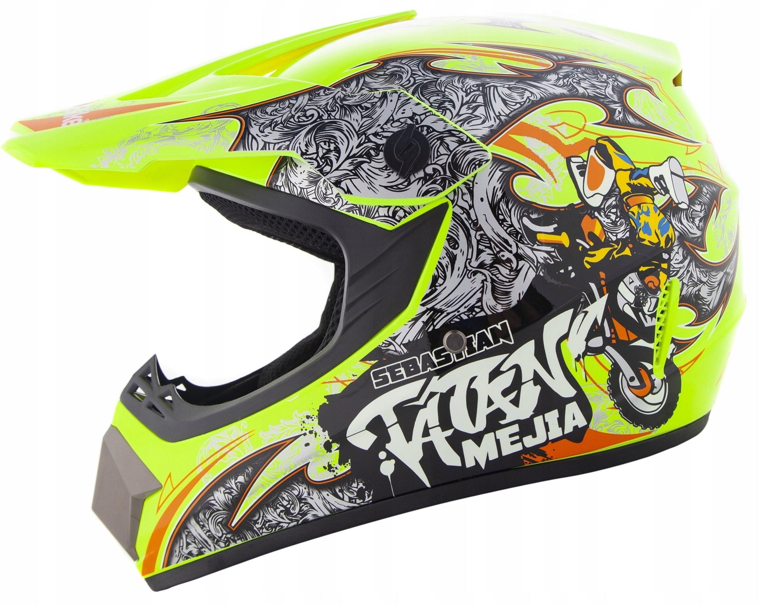 HELMET CROSS QUAD BIKE BMX LIGHT ON ENDURO ATV ELECTRIC SCOOTER XS