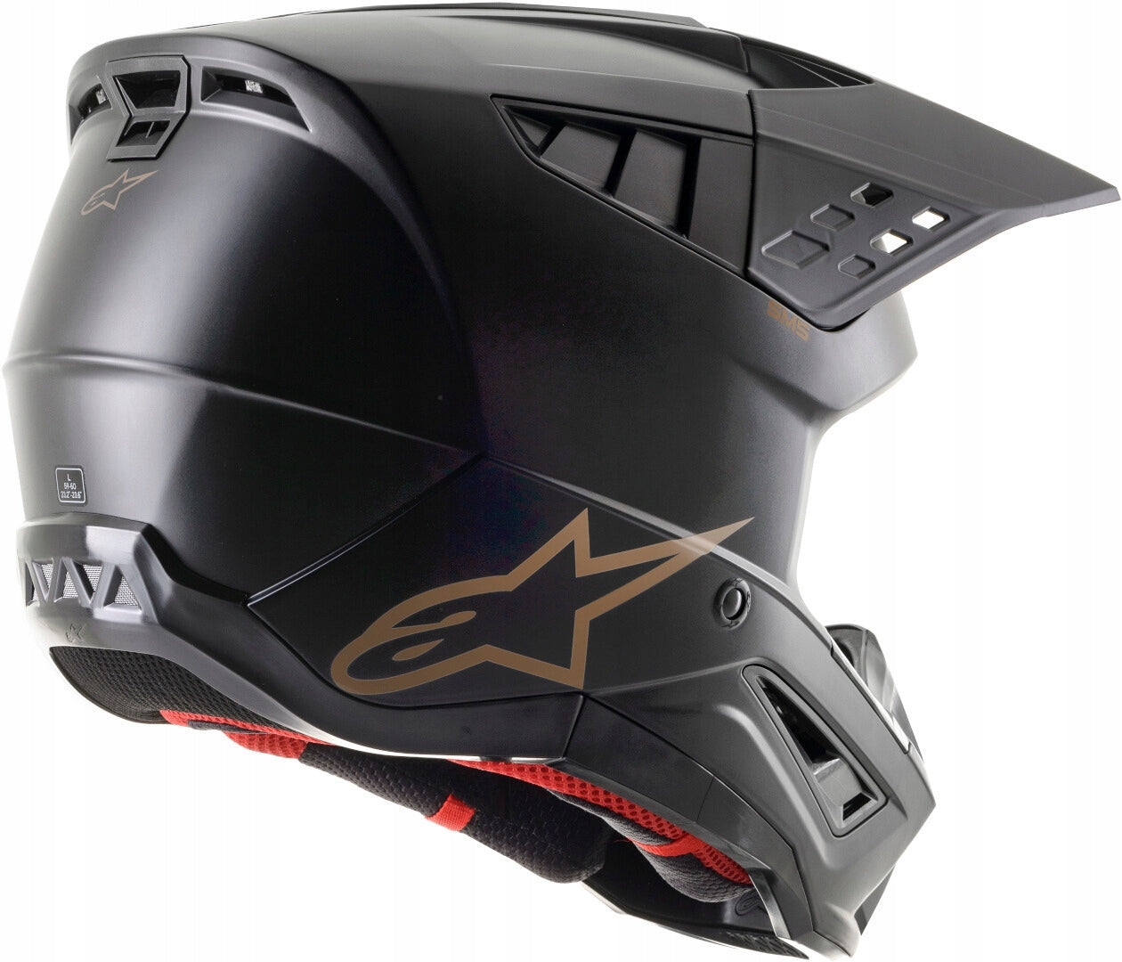 HELMET ENDURO Alpinestars S-M5 Solid BLACK MATT XS BIMOTO Packaging status original