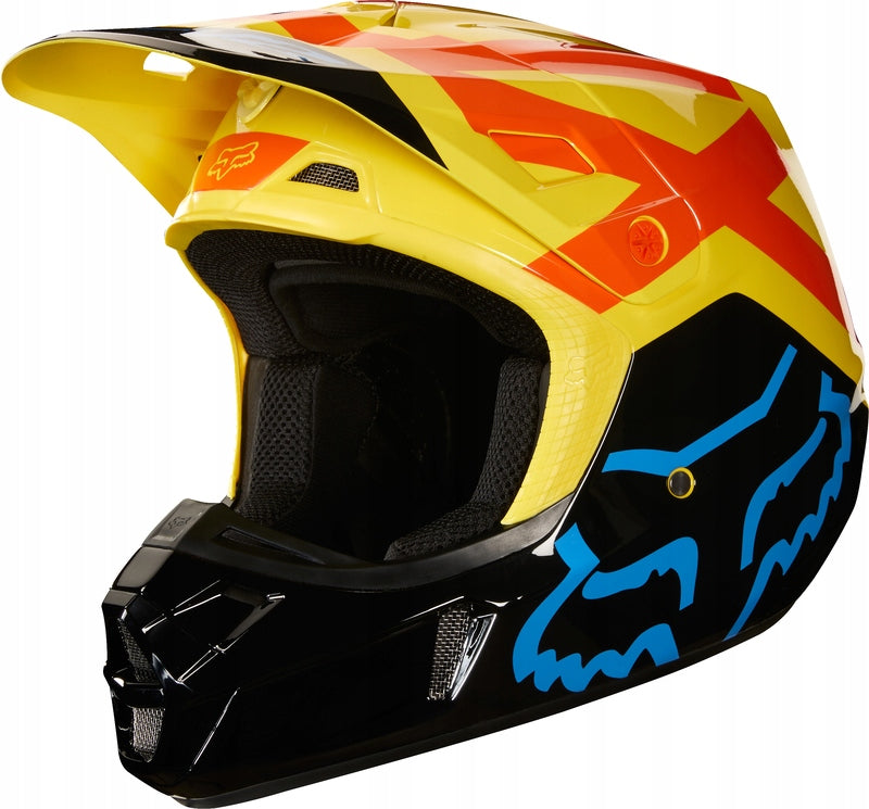 HELMET FOX V2 PREME BLACK/YELLOW ENDURO FREEBIES r.S sale Manufacturer's catalog number 19528_019