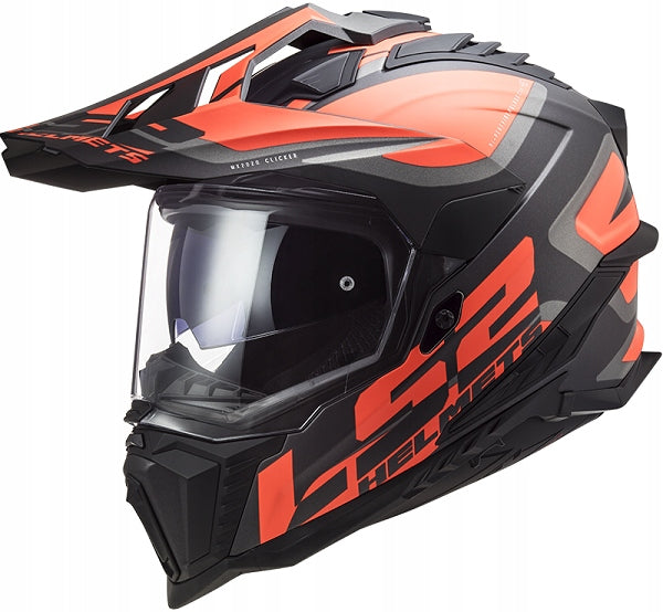 HELMET LS2 MX701 EXPLORER ALTER M. BLACK ORANGE XXL