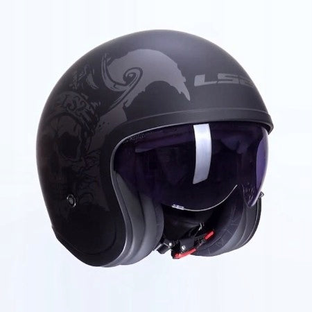 HELMET LS2 OF599 SPITFIRE II WILLY BLACK GREY L Manufacturer LS2