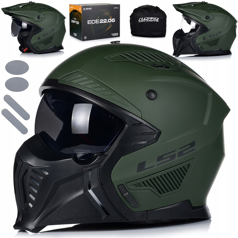 HELMET LS2 OF606 DRIFTER SOLID MATT MILITARY GREEN SIZE S Manufacturer LS2