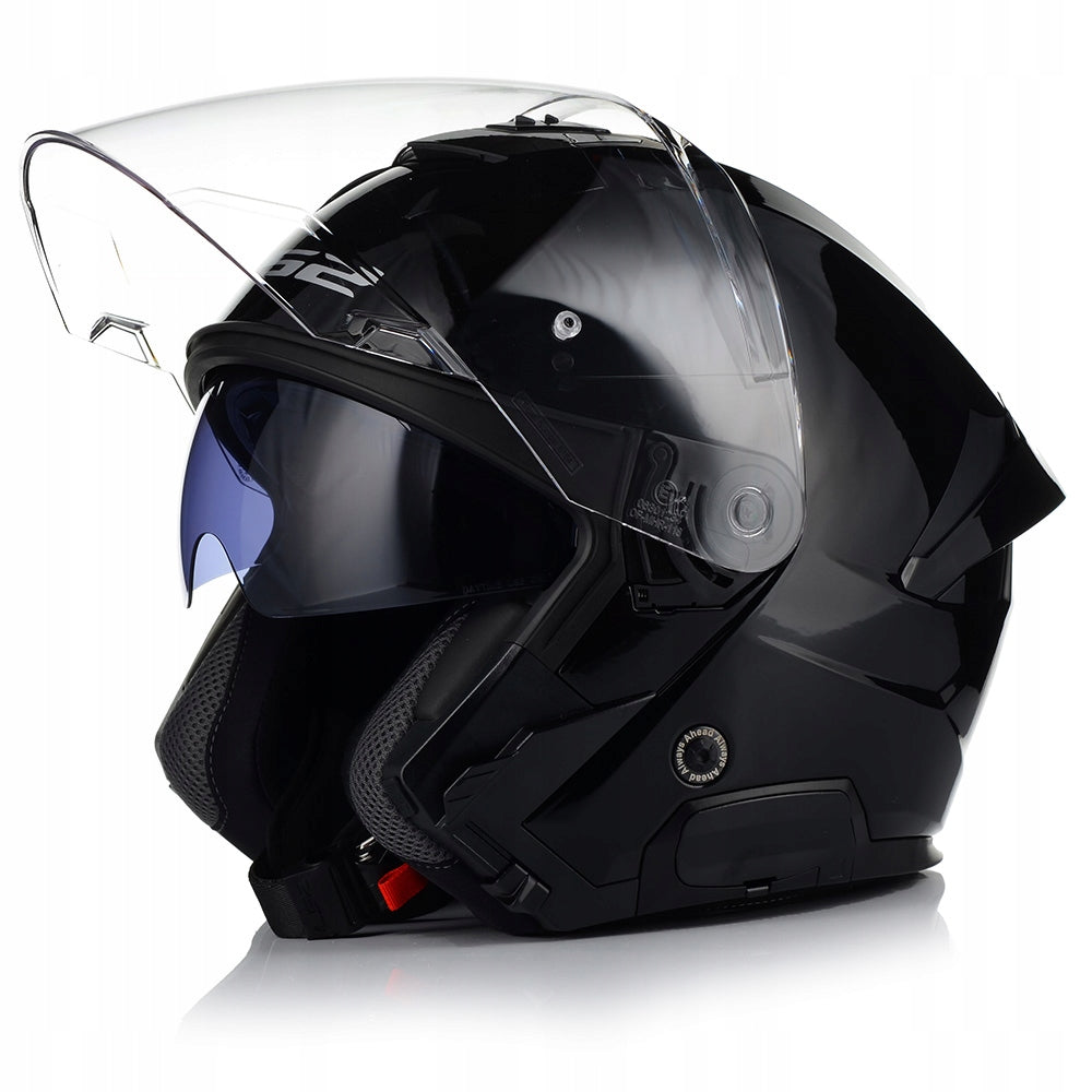 HELMET LS2 OF618 VERSO II SOLID BLACK 3XL Size XXXL