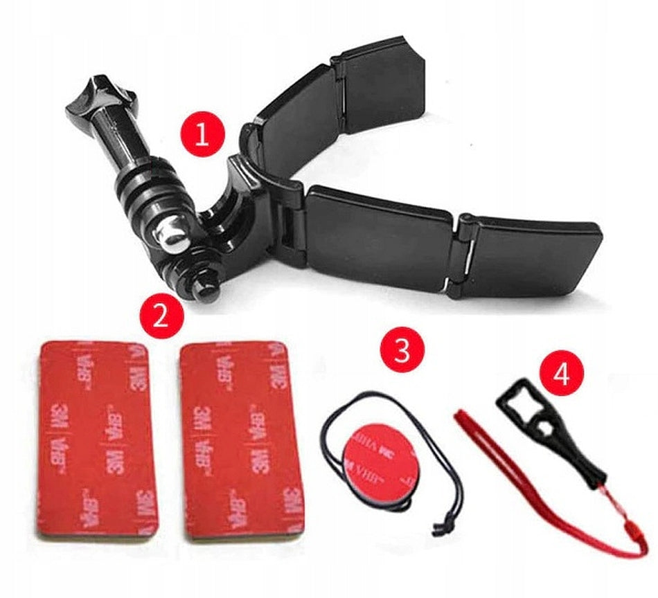 HELMET MOUNT HELMET HOLDER FOR GOPRO HERO 12 13 DJI ACTION 4 5 CAMERAS Brand MBM