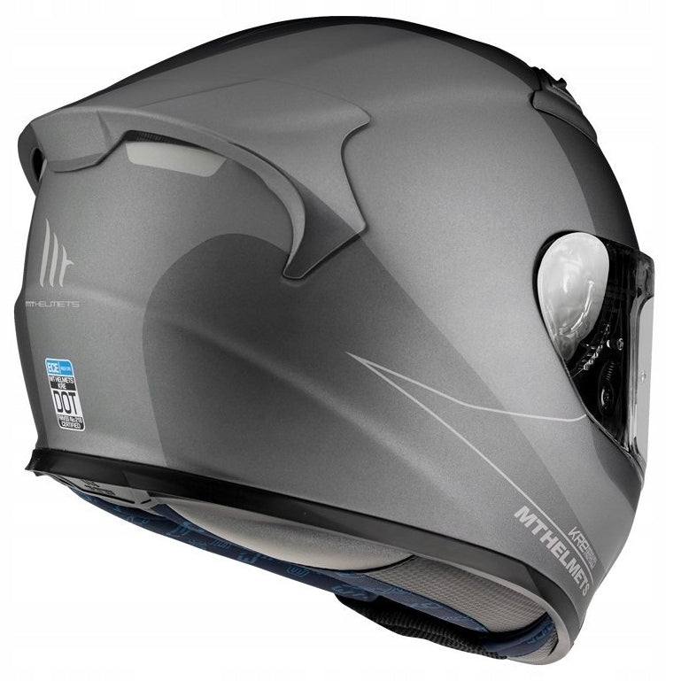 HELMET MT KRE SV TITANUM Motorcycle helmet integral with blend Manufacturer's catalog number 110400058