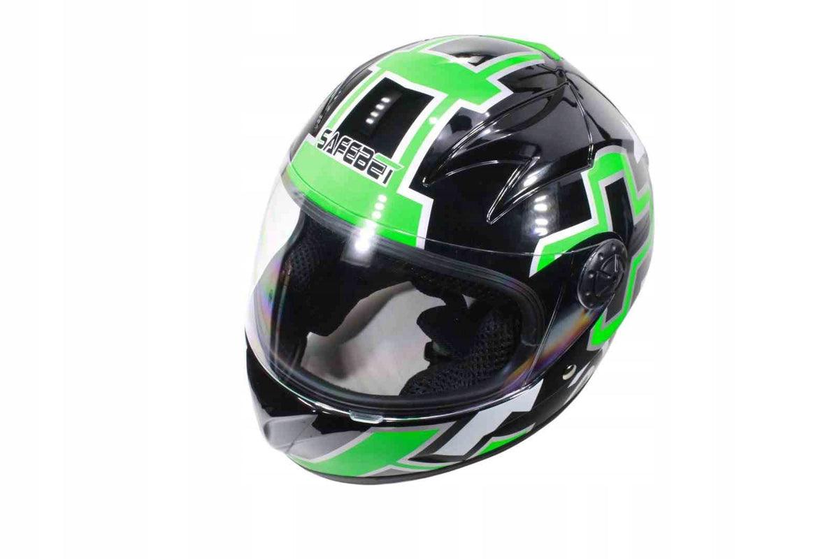 HELMET SAFEBET HF-909 BLACK E242 SMALL S (NO ECE)