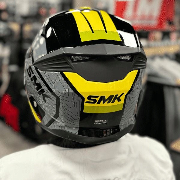 HELMET SMK JAW GL264/S GREY YELLOW Manufacturer SMK