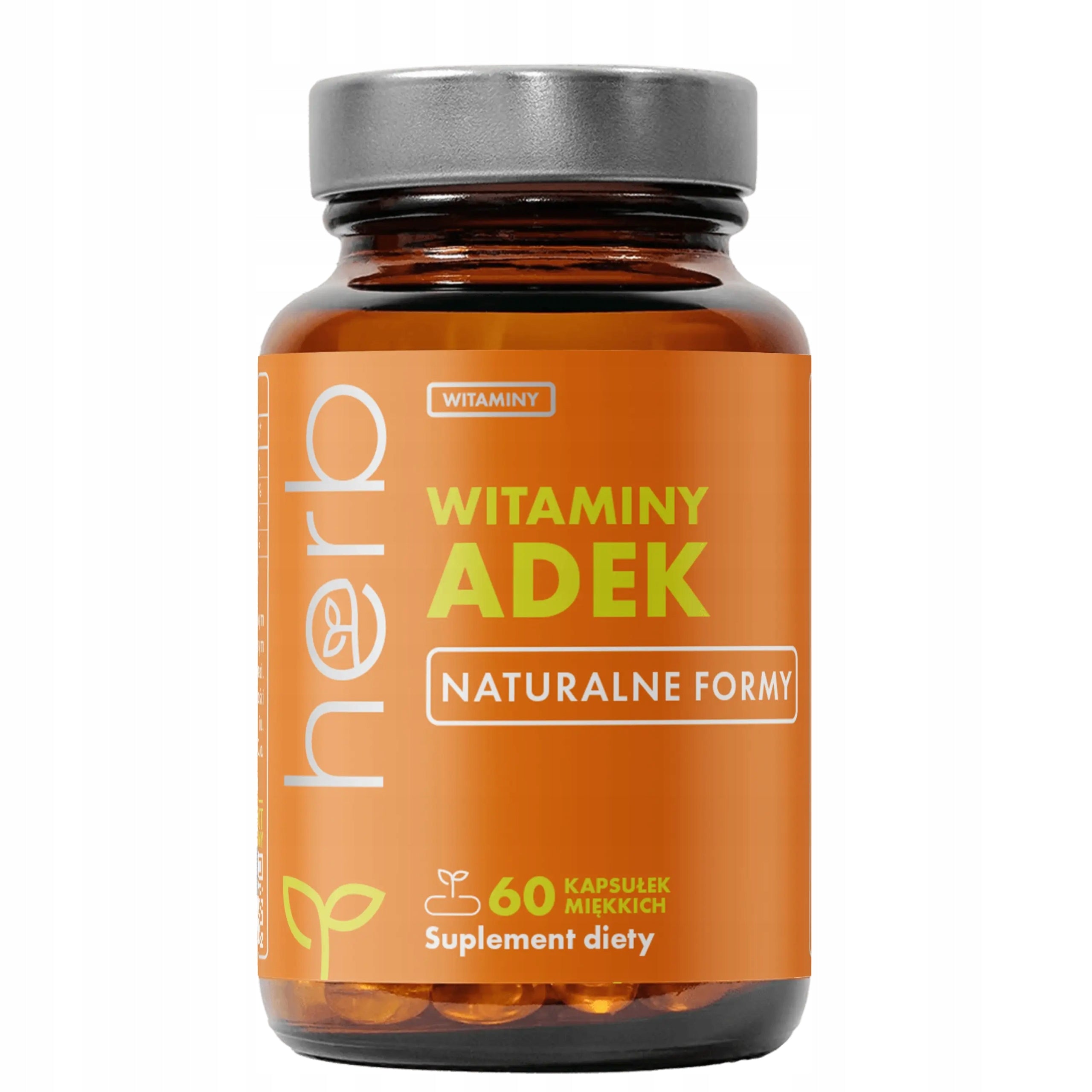 HERB ADEK VITAMIN - A D-3 E K2-MK7 60 sgels VITAMIN COMPLEX IMMUNITY