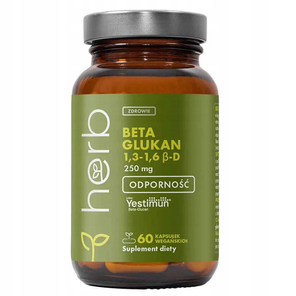 HERB BETA GLUCAN 1,3-1,6 250mg 60vcaps IMMUNO RESISTANCE BETA-GLUCAN