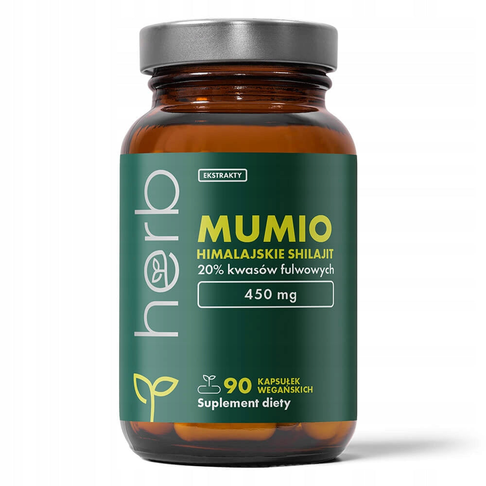 HERB MUMIO HIMALAYAN SHILAJIT 450mg 90vcaps FULVIC ACIDS 20% EXTRACT