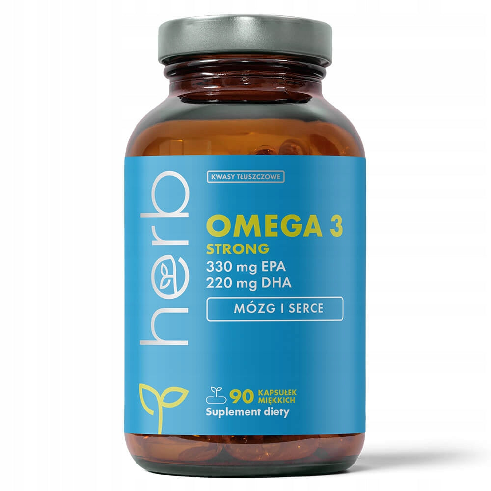 HERB Omega-3 Strong 90caps OMEGA 3 330 EPA 220 DHA BRAIN HEART